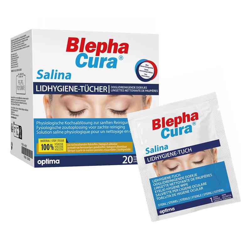 Blephacura Salina Lidhygiene-Tücher 20 stk von OPTIMA Pharmazeutische GmbH PZN 12583780