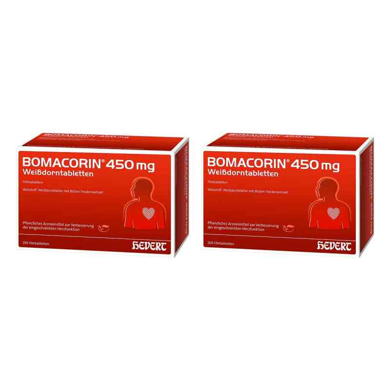 Bomacorin 450 mg Weissdorntabletten 2x200 stk von Hevert-Arzneimittel GmbH & Co. KG PZN 08107792