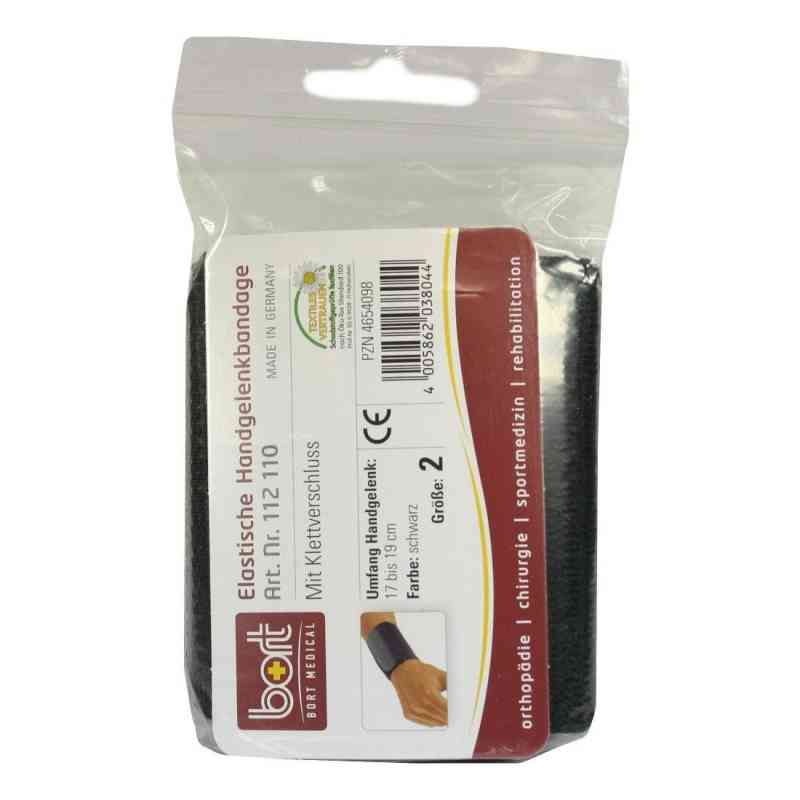 Bort Handgelenkbandage Größe 2 schwarz mit Klettband vers. 1 stk von Bort GmbH PZN 04654098