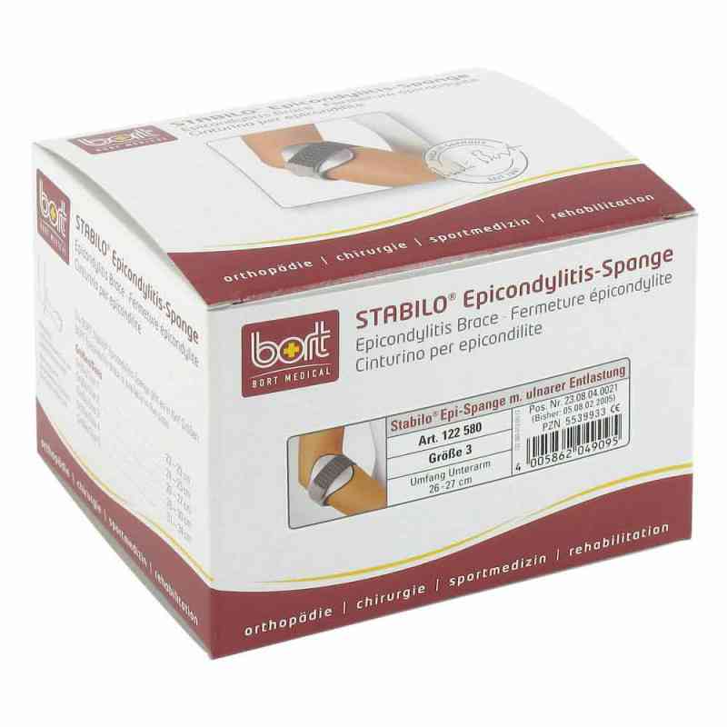 Bort Stabilo Epicondylitis Spange Größe 3 grau 1 stk von Bort GmbH PZN 05539933