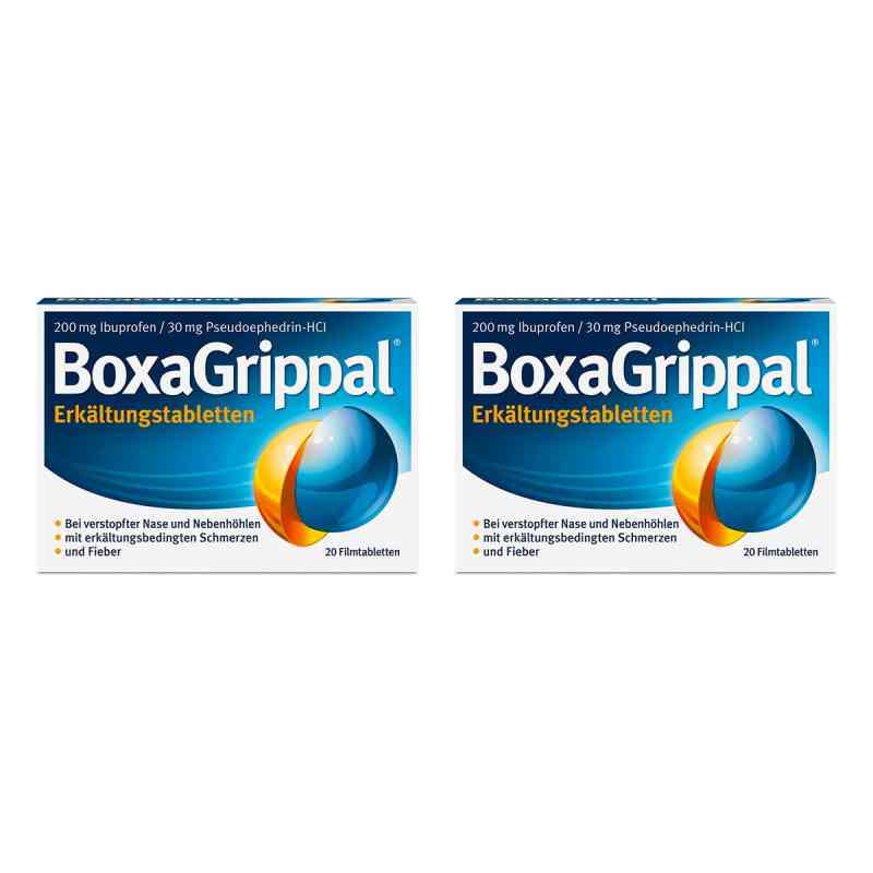 Boxagrippal Erkältungstabletten 200 mg/30 mg 2x20 stk von Angelini Pharma Deutschland GmbH PZN 08106433