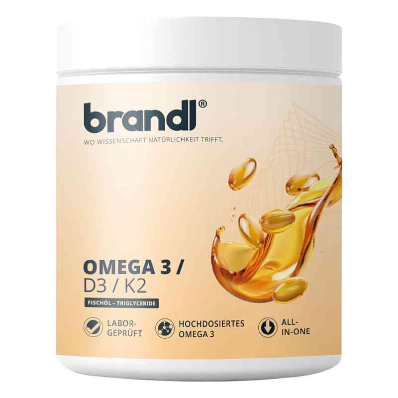 Brandl Omega-3/D3/K2 Weichkapseln 120 stk von Brandl Nutrition GmbH PZN 18679133