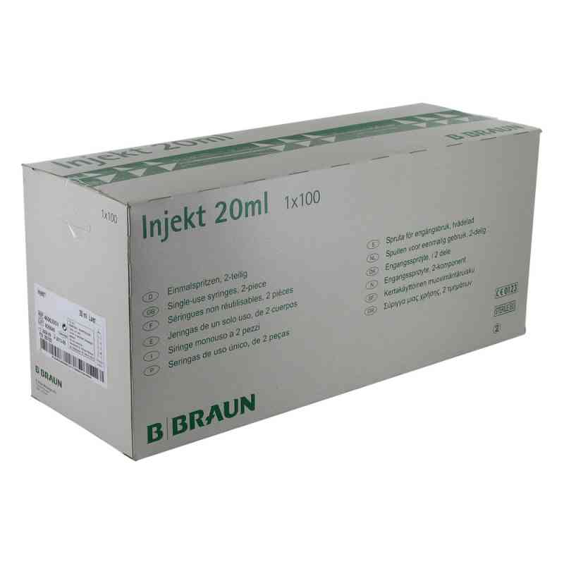 Braun Injekt Spritzen mit exzentr. Konus Luer 100X20 ml von B. Braun Melsungen AG PZN 02057932