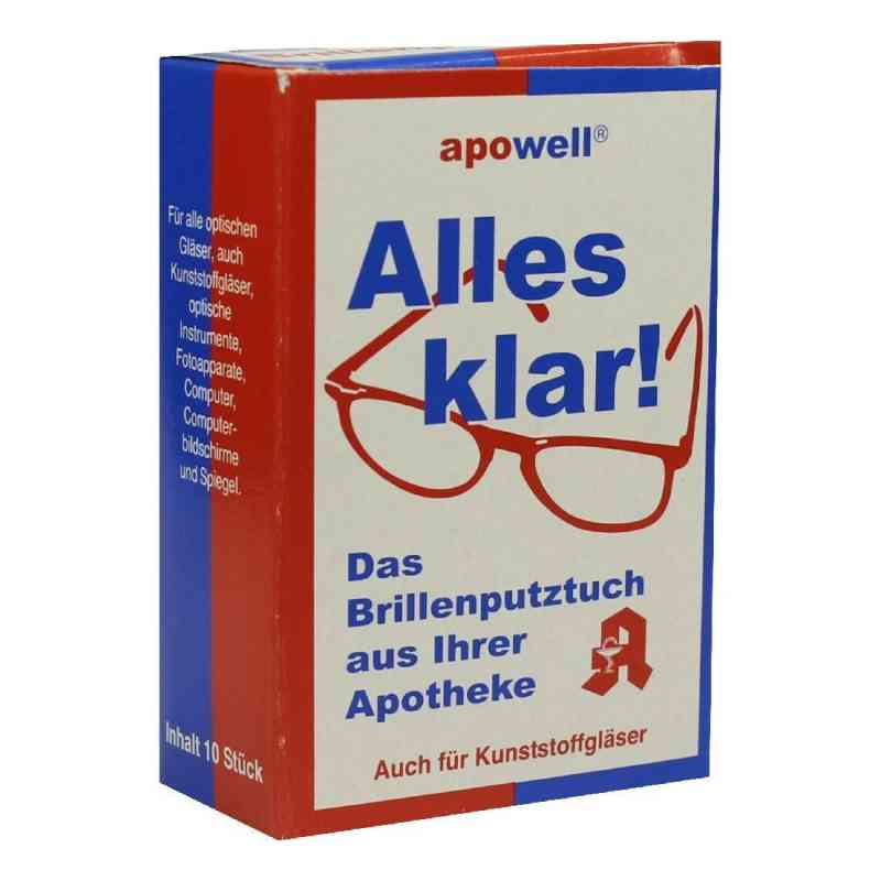 Brillenputztücher Alles Klar 10 stk von ABC Apotheken-Bedarfs-Contor GmbH PZN 03625924