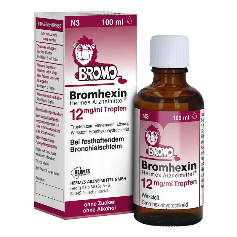 Bromhexin Hermes Arzneimittel 12 mg/ml Tropfen 100 ml von HERMES Arzneimittel GmbH PZN 16260594