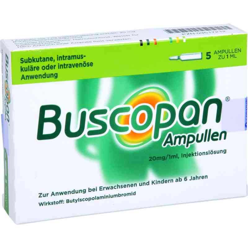Buscopan Injektionslösung 5X1 ml von A. Nattermann & Cie GmbH PZN 03517212