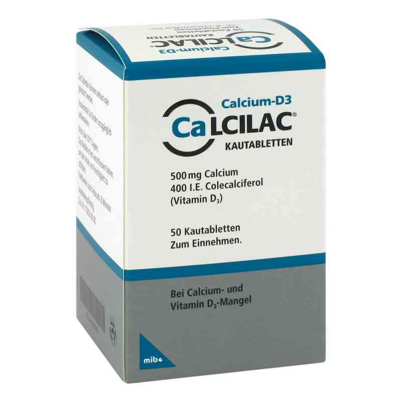 Calcilac 500mg/400 internationale Einheiten 50 stk von MIBE GmbH Arzneimittel PZN 09091062