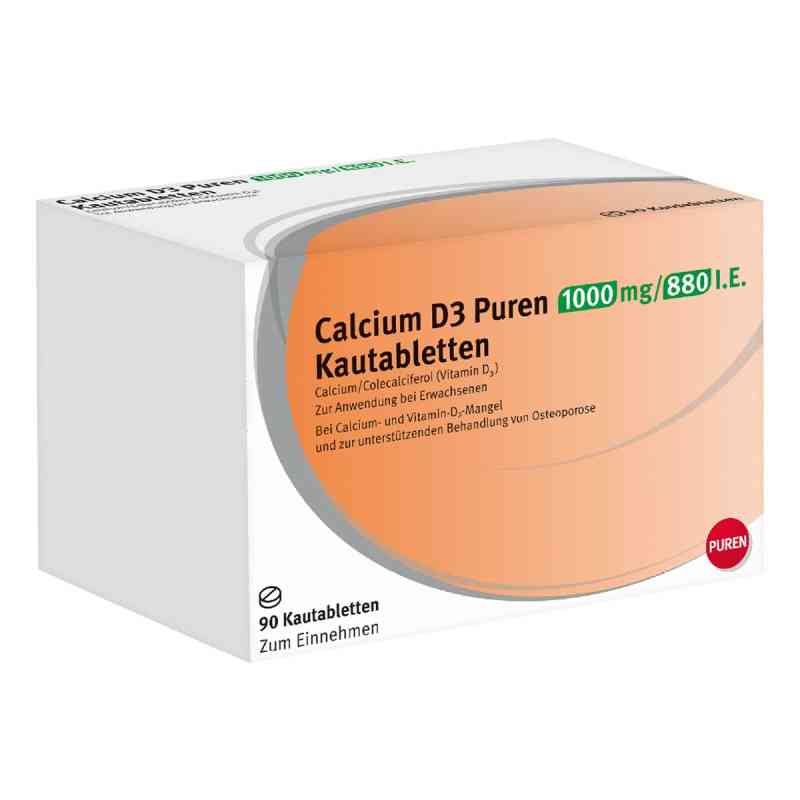 Calcium D3 PUREN 1000 mg/880 I.E. Kautabletten 90 stk von PUREN Pharma GmbH & Co. KG PZN 11333408