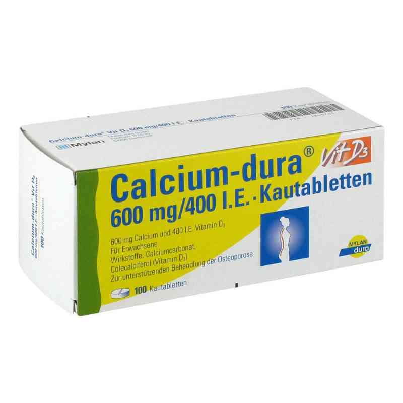 Calcium-dura Vit D3 600mg/400 internationale Einheiten 100 stk von Viatris Healthcare GmbH PZN 01845745