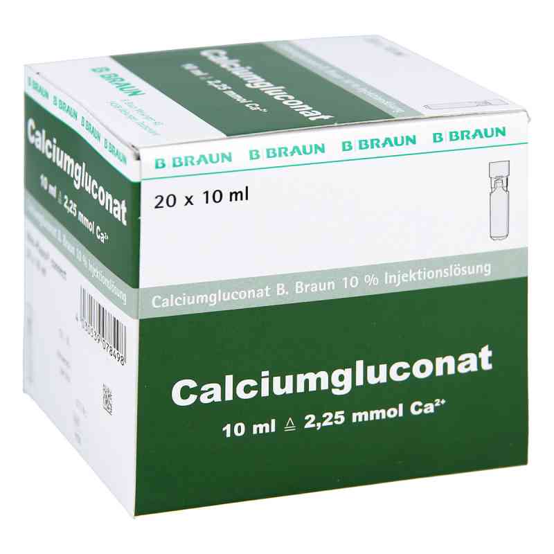Calciumgluconat 10% Mpc Injektionslösung 20X10 ml von B. Braun Melsungen AG PZN 04208950
