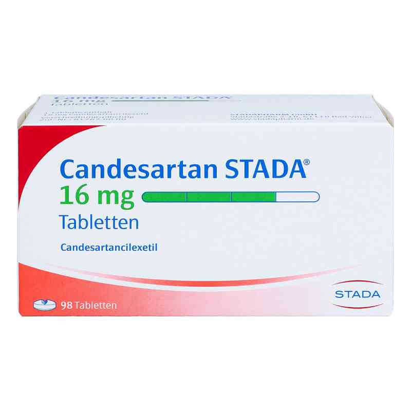 Candesartan STADA 16mg 98 stk von STADAPHARM GmbH PZN 09443182