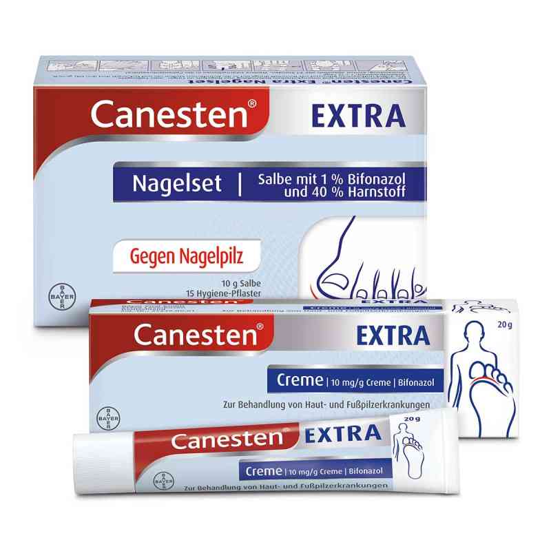 Canesten Extra-Nagelset gegen Nagelpilz + Canesten Extra (20 g) 1 stk von Bayer Vital GmbH PZN 08101726