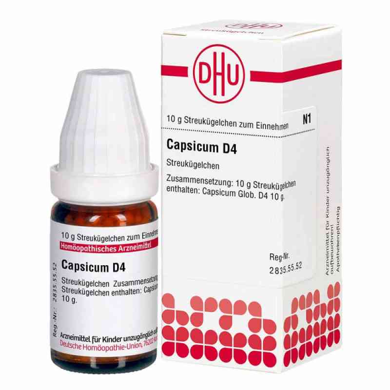 Capsicum D4 Globuli 10 g von DHU-Arzneimittel GmbH & Co. KG PZN 02895679