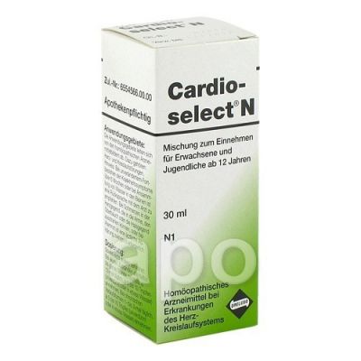 Cardioselect N Tropfen 30 ml von Dreluso-Pharmazeutika Dr.Elten & Sohn GmbH PZN 00480017