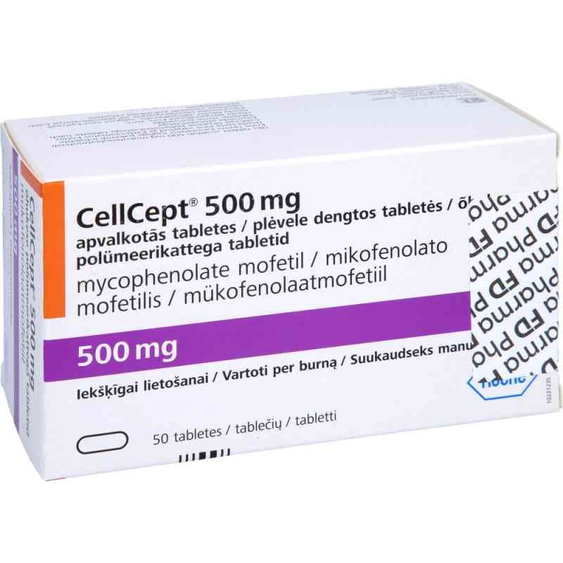 Cellcept 500 mg Filmtabletten 50 stk von FD Pharma GmbH PZN 10948616