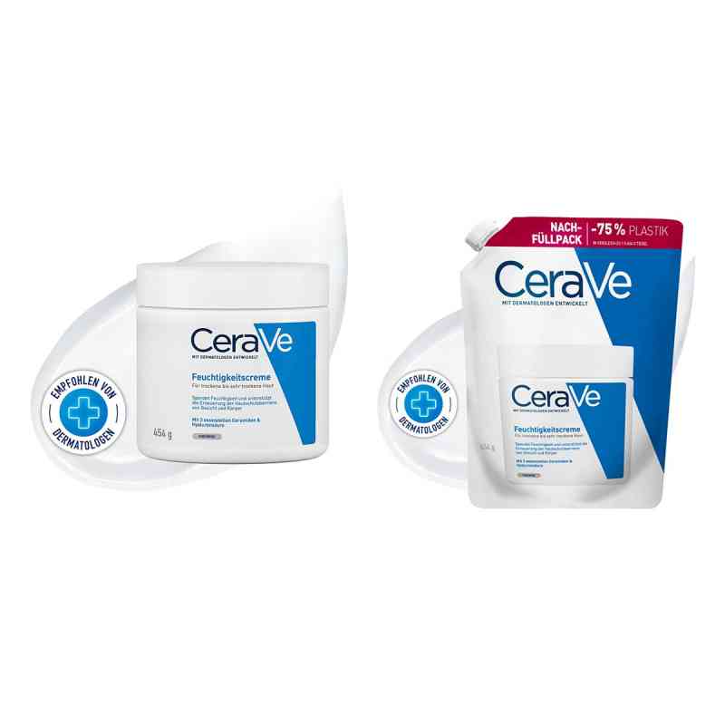 Cerave Feuchtigkeitscreme + Nachfüllpack 454+454 g von L'Oreal Deutschland GmbH PZN 08106641