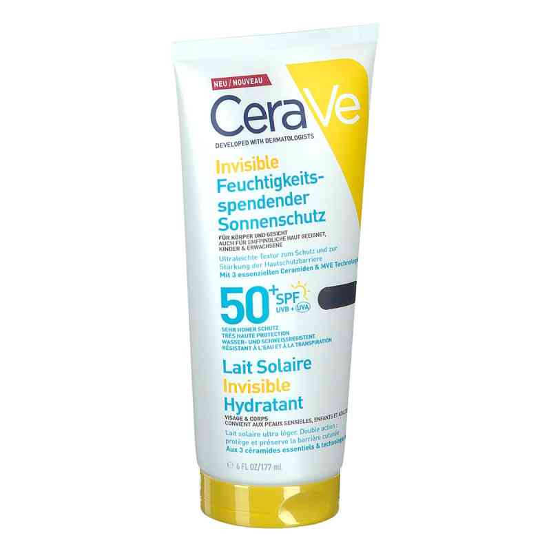 CeraVe Invisible Feuchtigkeitsspendender Sonnenschutz LSF 50+ 177 ml von L'Oreal Deutschland GmbH PZN 20115751