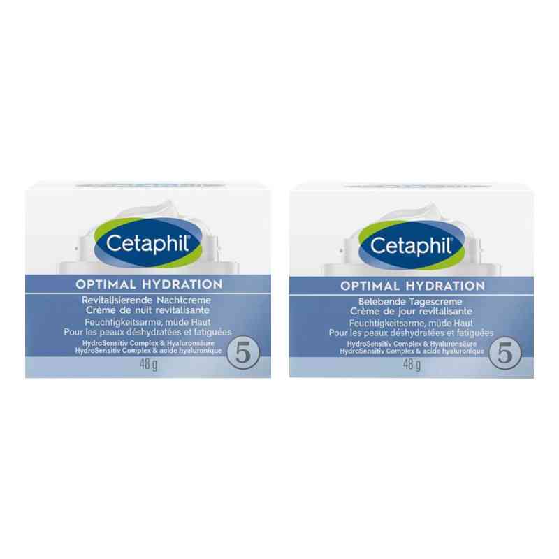 Cetaphil Optimal Hydration Belebende Tagescreme + Nachtcreme 2x48 g von Galderma Laboratorium GmbH PZN 08105021