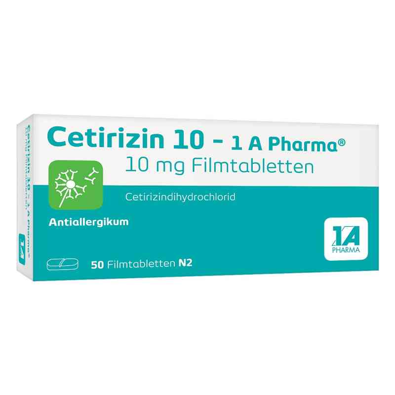 Cetirizin 10 - 1 A Pharma® Filmtabletten 50 stk von 1 A Pharma GmbH PZN 03823630