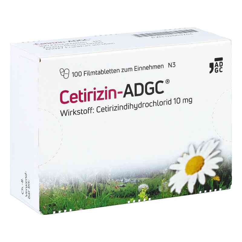Cetirizin ADGC bei Allergien 100 stk von Zentiva Pharma GmbH PZN 02663704