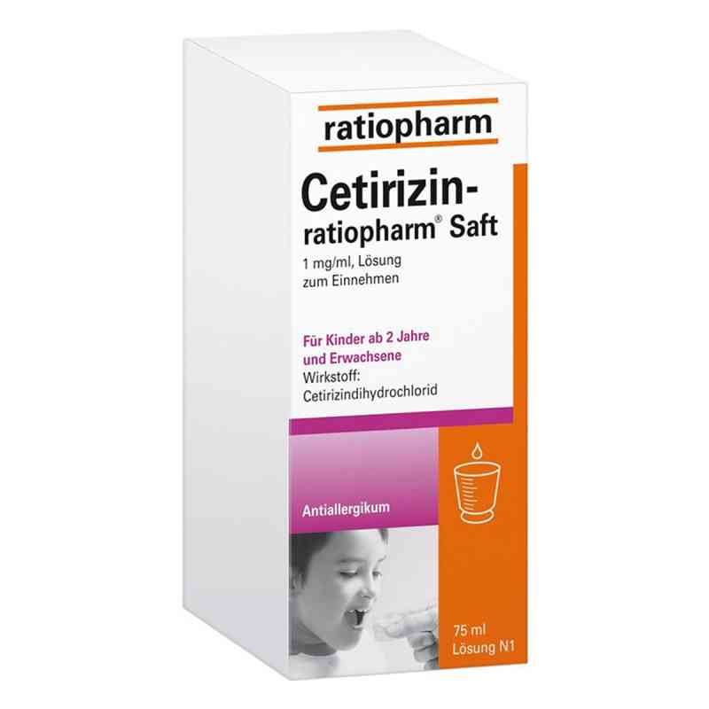 Cetirizin ratiopharm Saft 75 ml von ratiopharm GmbH PZN 02191085