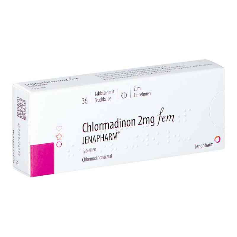 Chlormadinon 2 mg fem Jenapharm Tabletten 36 stk von Bayer Vital GmbH GB Pharma PZN 05700624