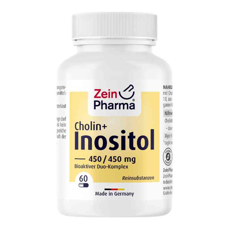 Cholin-inositol 450/450 mg pro veg.Kapseln 60 stk von ZeinPharma Germany GmbH PZN 13475880