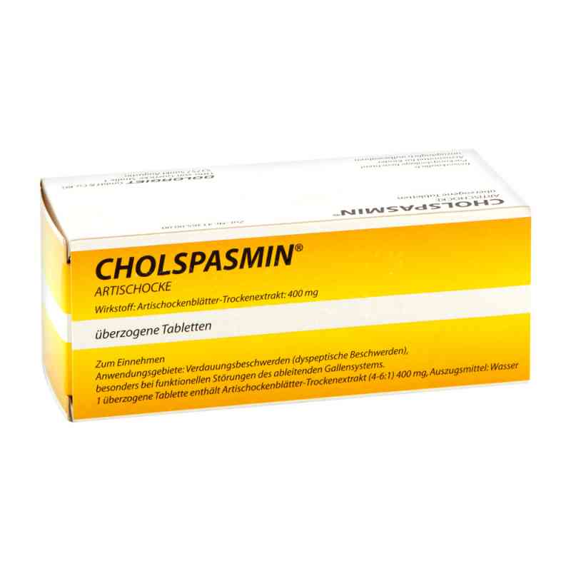 Cholspasmin Artischocke 50 stk von Dr. Theiss Naturwaren GmbH PZN 09705305