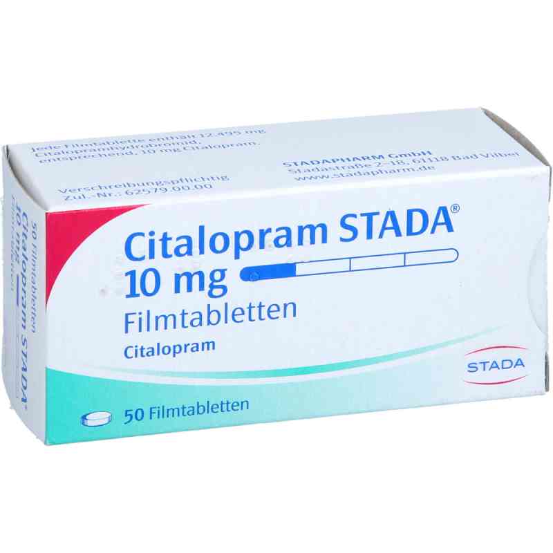 Citalopram STADA 10mg 50 stk von STADAPHARM GmbH PZN 02507430