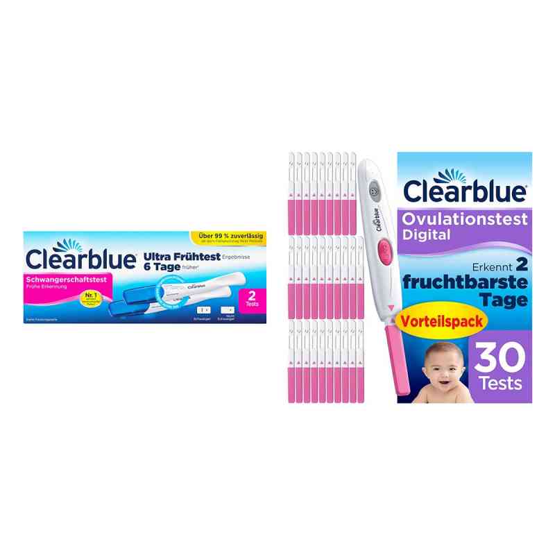 Clearblue Schwangerschafts-Frühtest + Ovulationstest 1 Set von WICK Pharma - Zweigniederlassung der Procter & Gam PZN 08103122