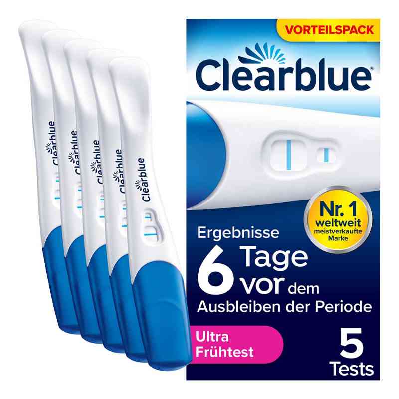 Clearblue Schwangerschaftstest Frühe Erkennung 5 stk von WICK Pharma - Zweigniederlassung der Procter & Gam PZN 19902811