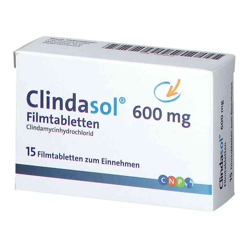 Clindasol 600 mg Filmtabletten 15 stk von CNP Pharma GmbH PZN 13890432