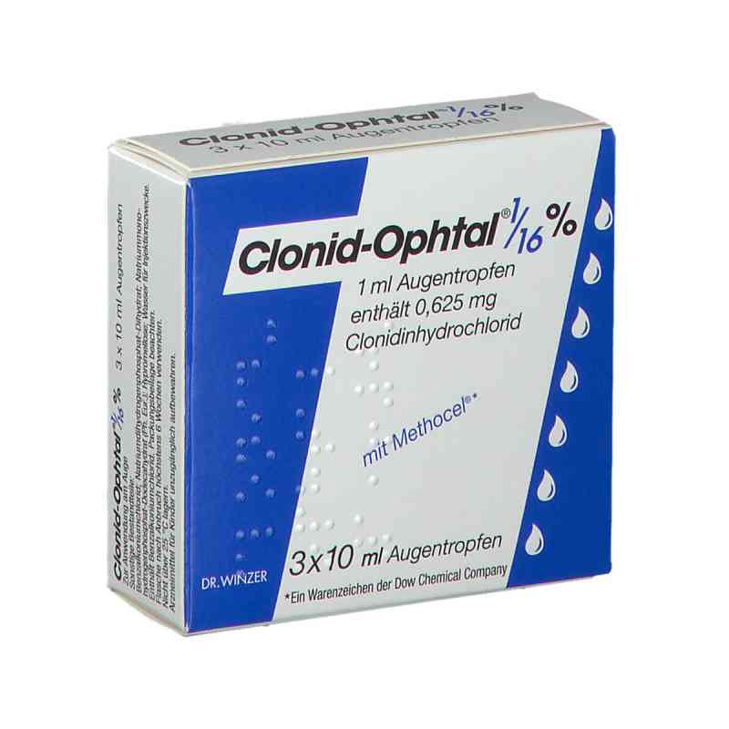 Clonid-Ophtal 1/16% 3X10 ml von Dr. Robert Winzer Pharma GmbH PZN 06319033