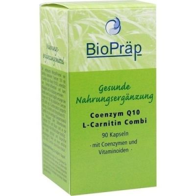 Coenzym Q10 L Carnitin Combi 30mg + 180mg Kapseln 90 stk von BioPräp Biolog.Präp.Handelsges.mbH PZN 04118336