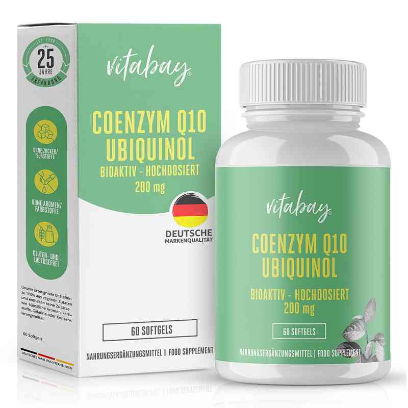 Coenzym Q10 Ubiquinol 200 mg bioaktiv Weichkapseln 60 stk von Vitabay CV PZN 19145250