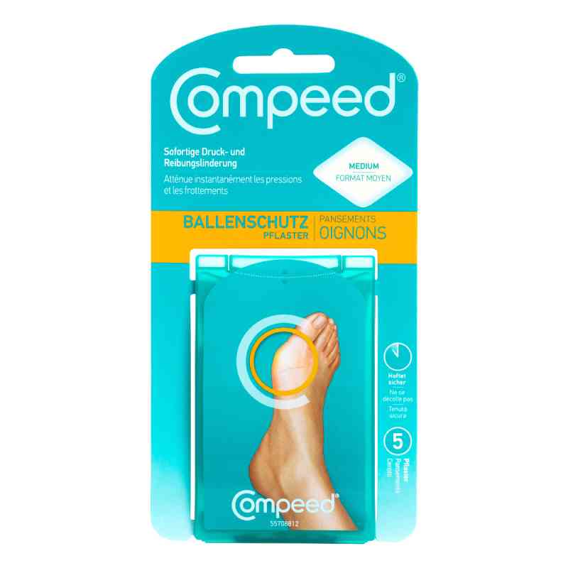 Compeed Ballenschutz Pflaster 5 stk von Perrigo Deutschland GmbH PZN 00474778
