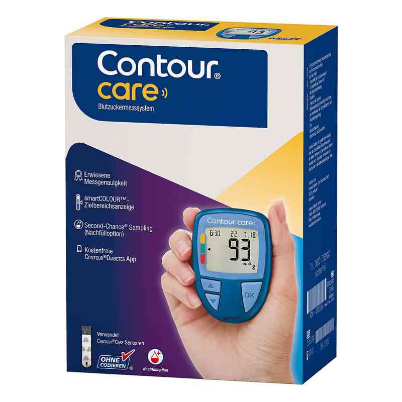 Contour Care Set Blutzuckermesssystem mg/dl 1 Pck von Ascensia Diabetes Care Deutschla PZN 15251908