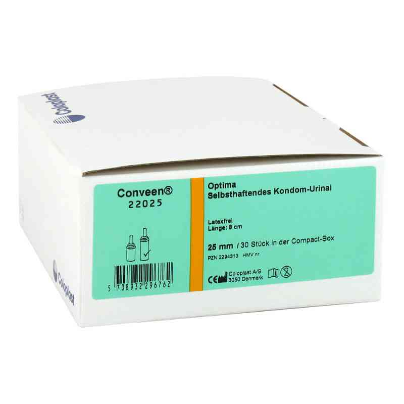 Conveen Optima Kondom Urinal 8cm 25mm 22025 30 stk von Coloplast GmbH PZN 02294313