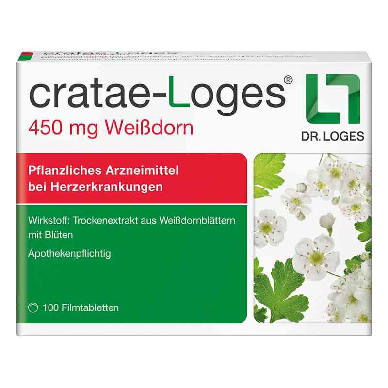 Cratae-loges 450 Mg Weißdorn Filmtabletten 100 stk von Dr. Loges + Co. GmbH PZN 17611311