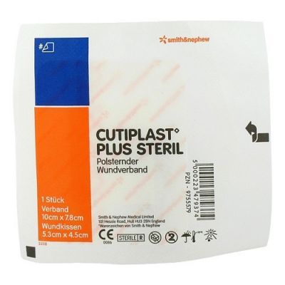Cutiplast Plus steril 7,8x10 cm Verband 1 stk von Smith & Nephew GmbH PZN 09755579