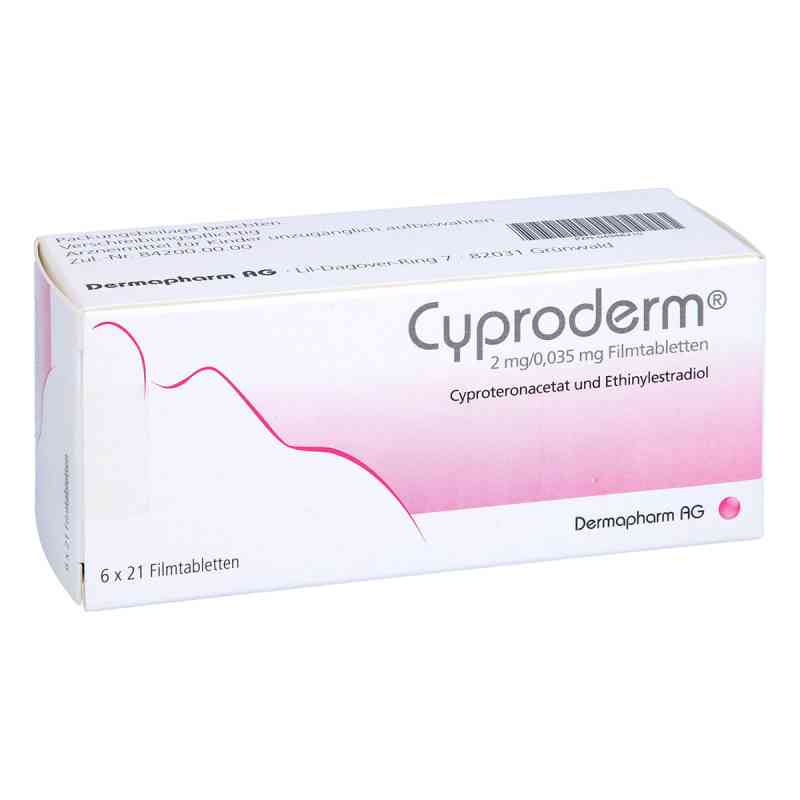 Cyproderm 2 mg/0,035 mg Filmtabletten 6X21 stk von DERMAPHARM AG PZN 04948210
