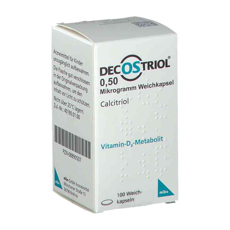 Decostriol 0,50 [my]g Weichkapseln 100 stk von MIBE GmbH Arzneimittel PZN 08890507