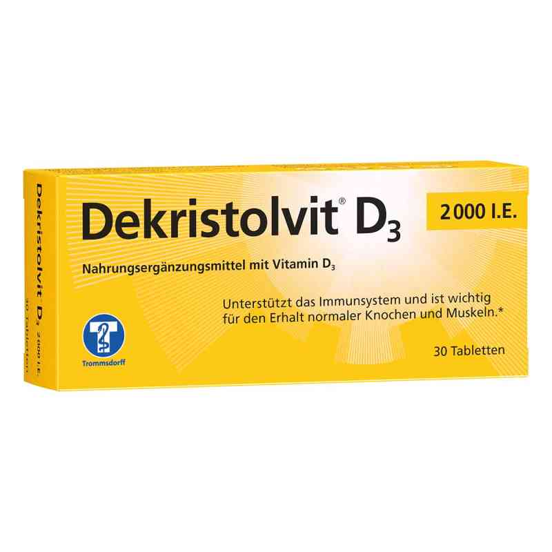 Dekristolvit D3 2.000 I.e. Tabletten 30 stk von Trommsdorff GmbH & Co. KG PZN 10818517