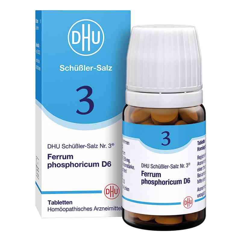 DHU Schüßler-Salz Nummer 3 Ferrum phosphoricum D6 Tabletten 80 stk von DHU-Arzneimittel GmbH & Co. KG PZN 00273979