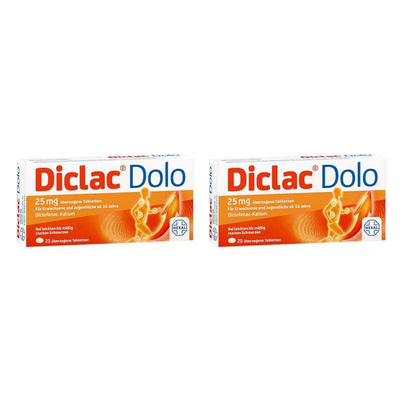 Diclac® Dolo 25 mg überzogene Tabletten 2x20 stk von Hexal AG PZN 08102670