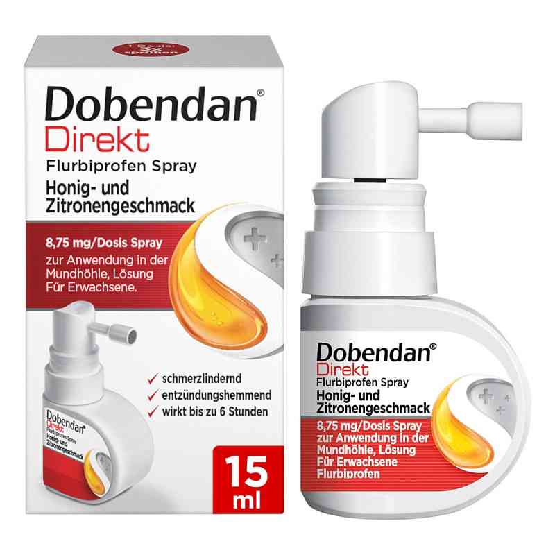 Dobendan Direkt Spray Honig- und Zitronengeschmack 15 ml von Reckitt Benckiser Deutschland GmbH PZN 16502620