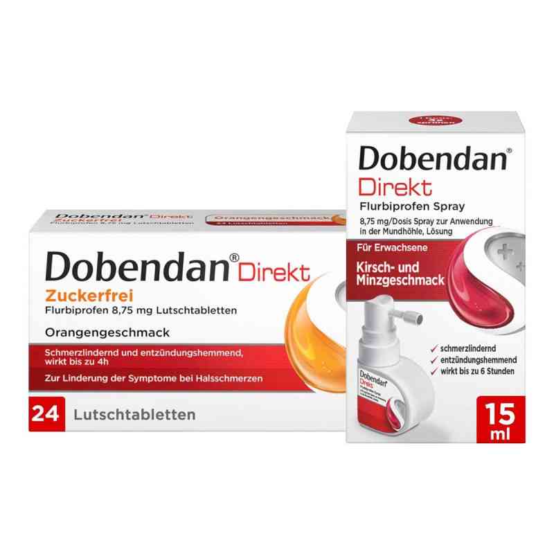 Dobendan Direkt (Zuckerfrei) Set gegen starke Halsschmerzen 1 stk von Reckitt Benckiser Deutschland GmbH PZN 08100486