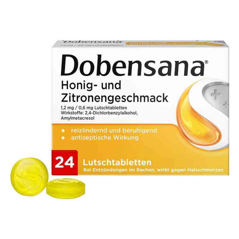 DOBENSANA Honig & Zitrone Lutschtabletten 24 stk von Reckitt Benckiser Deutschland Gm PZN 11128039