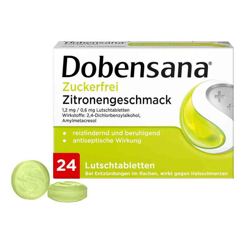 Dobensana Zuckerfrei Zitronengeschmack 1,2mg/0,6mg 24 stk von Reckitt Benckiser Deutschland Gm PZN 11128074