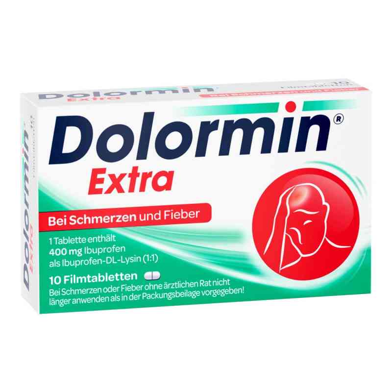 Dolormin Extra 400 mg Ibuprofen bei Schmerzen und Fieber 10 stk von Kenvue Germany GmbH (OTC) PZN 00091072
